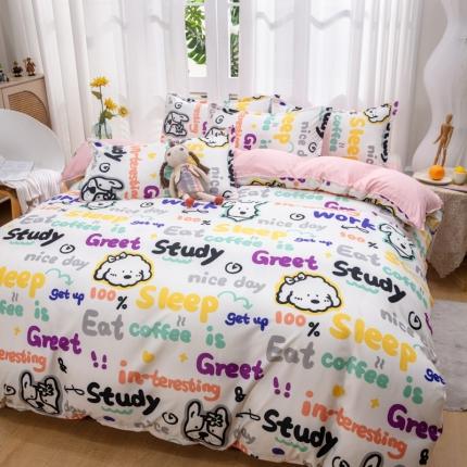 91家纺网 家纺一手货源 找家纺 （总）2023新款亲肤棉美棉芦荟棉四件套美棉（8月）新花色