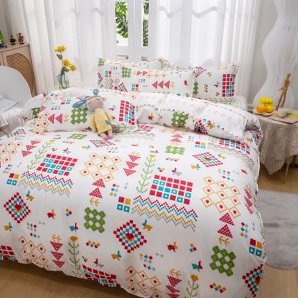 2023新款亲肤棉美棉芦荟棉四件套美棉（8月）新花色 梦幻人生