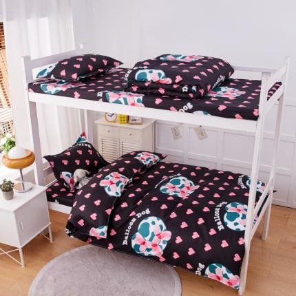 2023新款亲肤棉美棉芦荟棉三件套美棉（8月）学生宿舍床 气泡狗