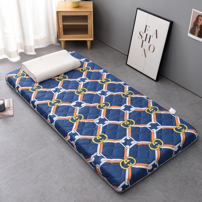 91家纺网 家纺一手货源 找家纺 张先生2024水洗棉印花加厚床垫学生款 字母