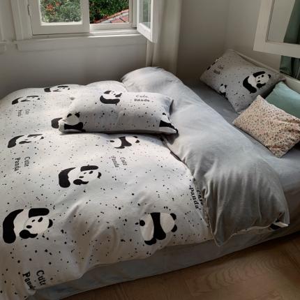 花沐 2023新款冬季复古小法式牛奶绒四件套 花花同学