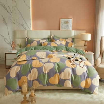 91家纺网 家纺一手货源 找家纺 （总）名佰蕙2023新款铂金加厚磨毛四件套-清新花卉系列