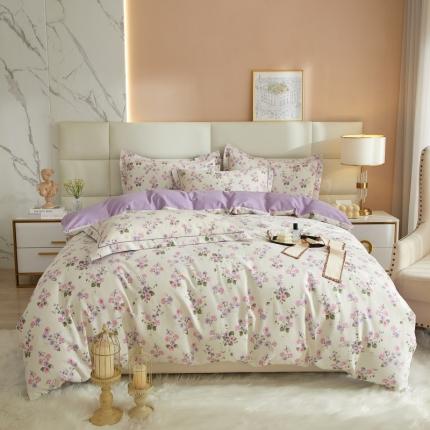 91家纺网 家纺一手货源 找家纺 （总）名佰蕙2023新款铂金加厚磨毛四件套-清新花卉系列