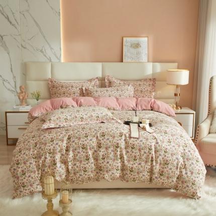 91家纺网 家纺一手货源 找家纺 （总）名佰蕙2023新款铂金加厚磨毛四件套-清新花卉系列