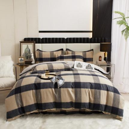 91家纺网 家纺一手货源 找家纺 （总）名佰蕙 2023新款铂金加厚磨毛四件套--时尚休闲系列