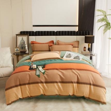 91家纺网 家纺一手货源 找家纺 （总）名佰蕙 2023新款铂金加厚磨毛四件套--时尚休闲系列