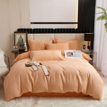 91家纺网 家纺一手货源 找家纺 （总）名佰蕙 2023新款铂金加厚磨毛四件套--时尚休闲系列