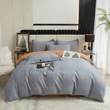 91家纺网 家纺一手货源 找家纺 （总）名佰蕙 2023新款铂金加厚磨毛四件套--时尚休闲系列