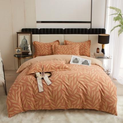 91家纺网 家纺一手货源 找家纺 （总）名佰蕙 2023新款铂金加厚磨毛四件套--时尚休闲系列