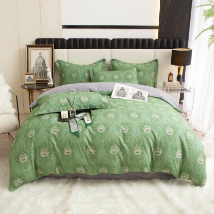 91家纺网 家纺一手货源 找家纺 （总）名佰蕙 2023新款铂金加厚磨毛四件套--时尚休闲系列