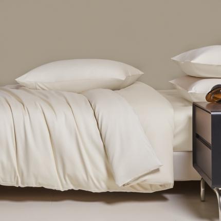 91家纺网 家纺一手货源 找家纺 秀色 60支轻奢纯色长绒棉贡缎床上四件套全棉纯棉床笠款