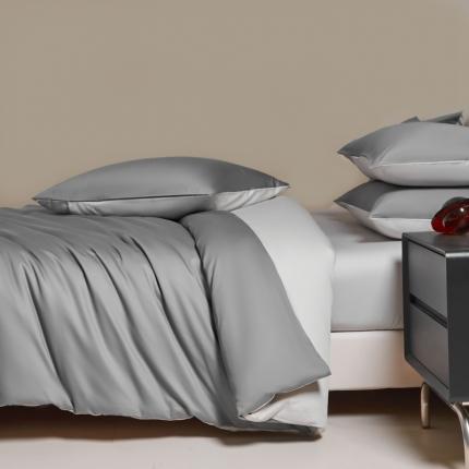 91家纺网 家纺一手货源 找家纺 秀色 60支轻奢纯色长绒棉贡缎床上四件套全棉纯棉床笠款