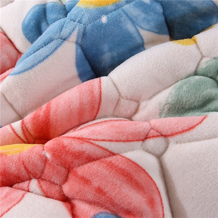 91家纺网 家纺一手货源 找家纺 东宇床垫 2025新款A类抗菌牛奶绒加厚大豆学生床垫 花海