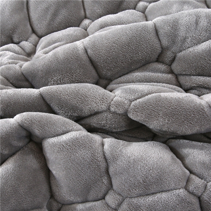 91家纺网 家纺一手货源 找家纺 东宇床垫 2025新款A类抗菌牛奶绒加厚大豆学生床垫 灰色