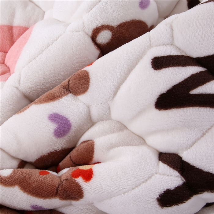 91家纺网 家纺一手货源 找家纺 东宇床垫 2025新款A类抗菌牛奶绒加厚大豆学生床垫 可爱熊