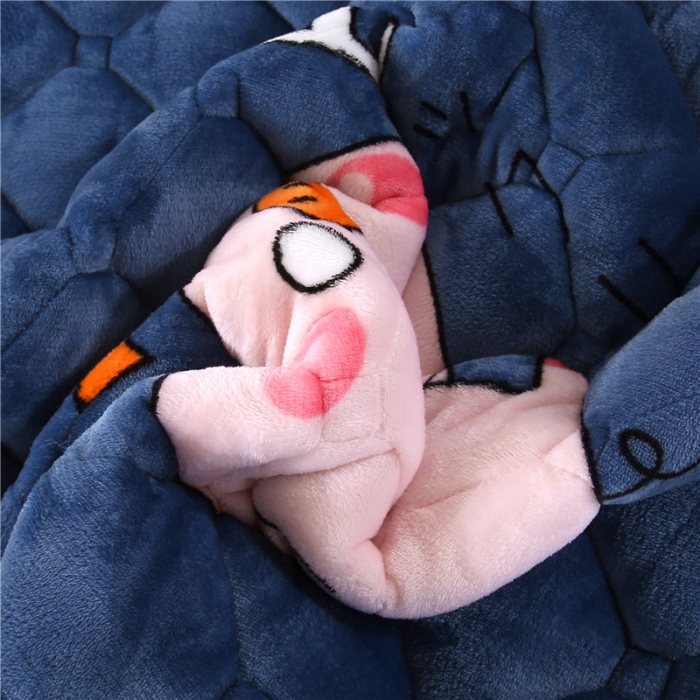 91家纺网 家纺一手货源 找家纺 东宇床垫 2025新款A类抗菌牛奶绒加厚大豆学生床垫 可爱猪