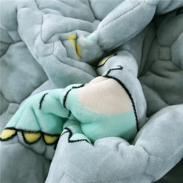 91家纺网 家纺一手货源 找家纺 东宇床垫 2025新款A类抗菌牛奶绒加厚大豆学生床垫 恐龙家园