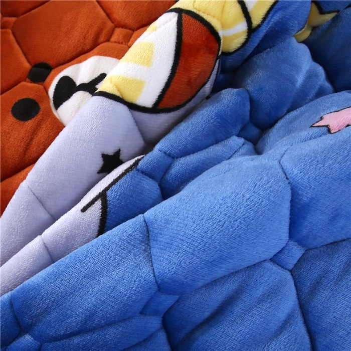 91家纺网 家纺一手货源 找家纺 东宇床垫 2025新款A类抗菌牛奶绒加厚大豆学生床垫 萌萌熊