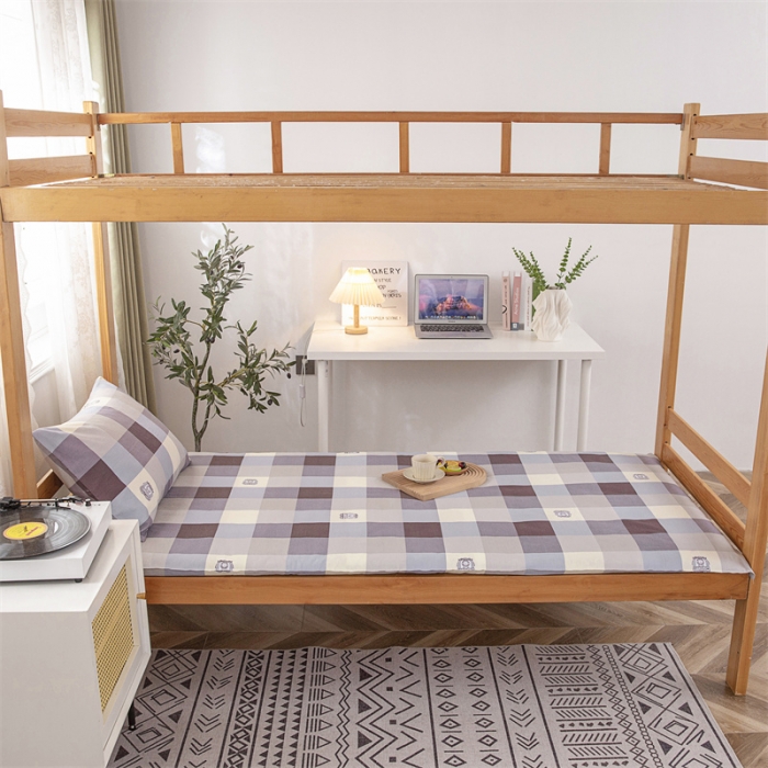 91家纺网 家纺一手货源 找家纺 棉乐町 2025新款全棉床褥套三件套 时尚格调