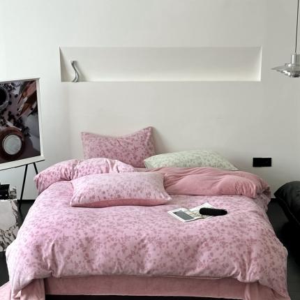 91家纺网 家纺一手货源 找家纺 （总）美乐迪 2023新款立体雕花绒四件套