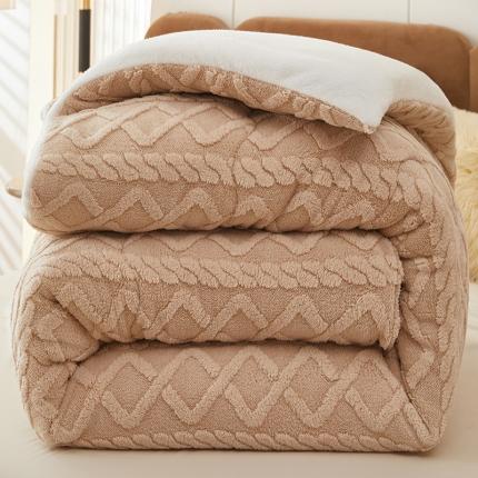 91家纺网 家纺一手货源 找家纺 （总）牛魔王家居 2023新款加厚塔芙绒冬被牛奶绒羊羔绒被子北极绒被芯