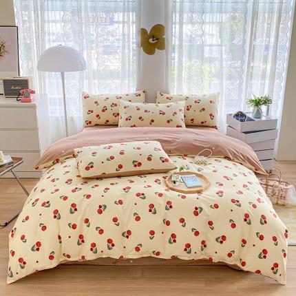 91家纺网 家纺一手货源 找家纺 （总）宇彬家纺 2024新款13372全棉印花四件套和单被套