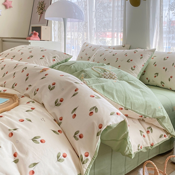 91家纺网 家纺一手货源 找家纺 宇彬家纺 2024新款13372全棉印花四件套和单被套 天空之境