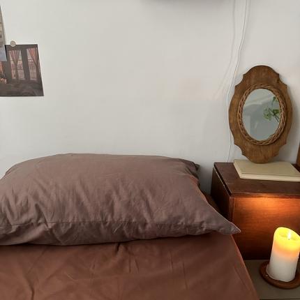 91家纺网 家纺一手货源 找家纺 恋恋三季 2024新款亲肤舒适枕套系列-全棉枕套 全棉斜纹：阿罗灰