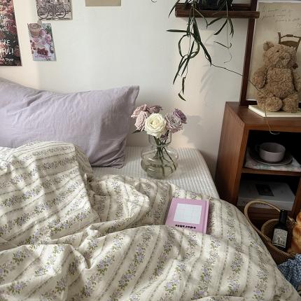 91家纺网 家纺一手货源 找家纺 恋恋三季 2024新款全棉斜纹单品被套-碎花系列 可可西里