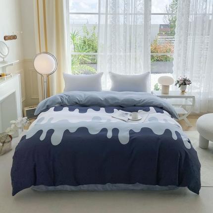 91家纺网 家纺一手货源 找家纺 金鑫汇 2023新款A版面料+B版高克重牛奶绒四件套