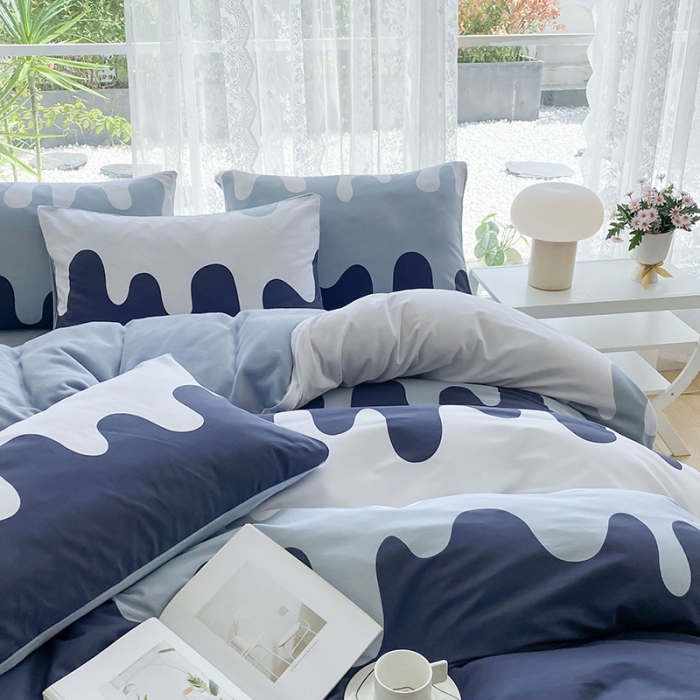 91家纺网 家纺一手货源 找家纺 金鑫汇 2023新款A版面料+B版高克重牛奶绒四件套