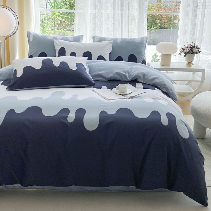 91家纺网 家纺一手货源 找家纺 金鑫汇 2023新款A版面料+B版高克重牛奶绒四件套