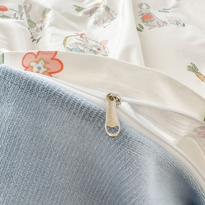 91家纺网 家纺一手货源 找家纺 金鑫汇 2023新款A版面料+B版高克重牛奶绒四件套