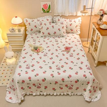 91家纺网 家纺一手货源 找家纺 （总）沐辰家居2023新款牛奶绒印花床盖