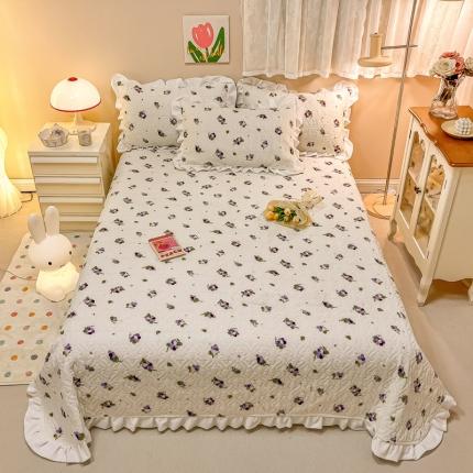 91家纺网 家纺一手货源 找家纺 （总）沐辰家居2023新款牛奶绒印花床盖