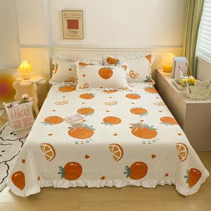 91家纺网 家纺一手货源 找家纺 （总）沐辰家居2023新款牛奶绒印花床盖