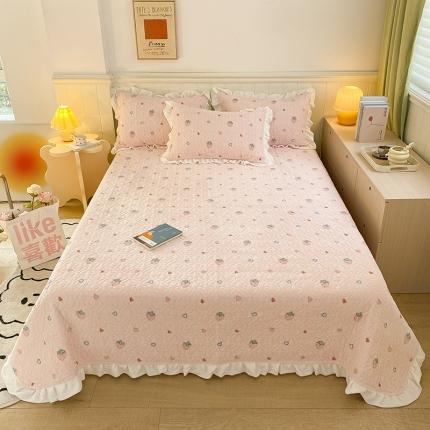 91家纺网 家纺一手货源 找家纺 （总）沐辰家居2023新款牛奶绒印花床盖