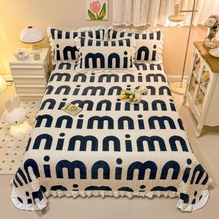 91家纺网 家纺一手货源 找家纺 （总）沐辰家居2023新款牛奶绒印花床盖