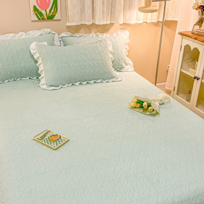 91家纺网 家纺一手货源 找家纺 （总）沐辰家居2023新款牛奶绒印花床盖