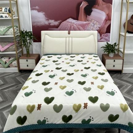 91家纺网 家纺一手货源 找家纺 （总）家维新款婴儿牛奶绒豆豆被双面绒春秋被子冬被芯大豆被