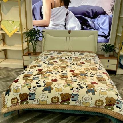 91家纺网 家纺一手货源 找家纺 （总）家维新款婴儿牛奶绒豆豆被双面绒春秋被子冬被芯大豆被