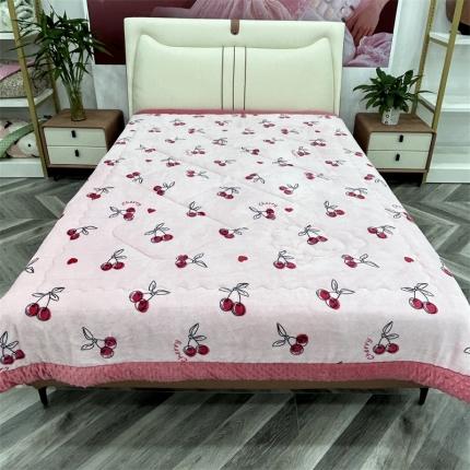 91家纺网 家纺一手货源 找家纺 （总）家维新款婴儿牛奶绒豆豆被双面绒春秋被子冬被芯大豆被