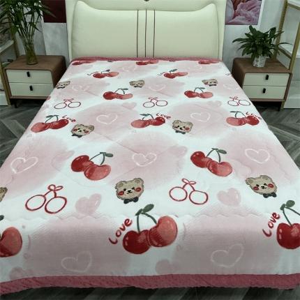 91家纺网 家纺一手货源 找家纺 （总）家维新款婴儿牛奶绒豆豆被双面绒春秋被子冬被芯大豆被