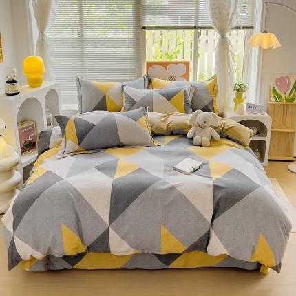 91家纺网 家纺一手货源 找家纺 (总）棉生活 2023新款铂金全棉磨毛系列（AB版）四件套