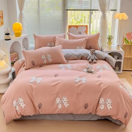 91家纺网 家纺一手货源 找家纺 (总）棉生活 2023新款铂金全棉磨毛系列（AB版）四件套