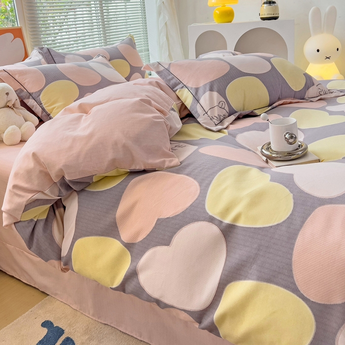 91家纺网 家纺一手货源 找家纺 (总）棉生活 2023新款铂金全棉磨毛系列（AB版）四件套