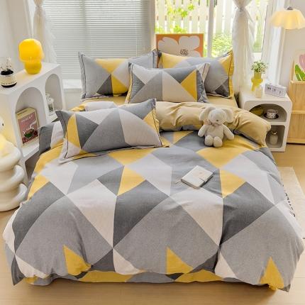 棉生活 2023新款铂金全棉磨毛系列（AB版）四件套 少年