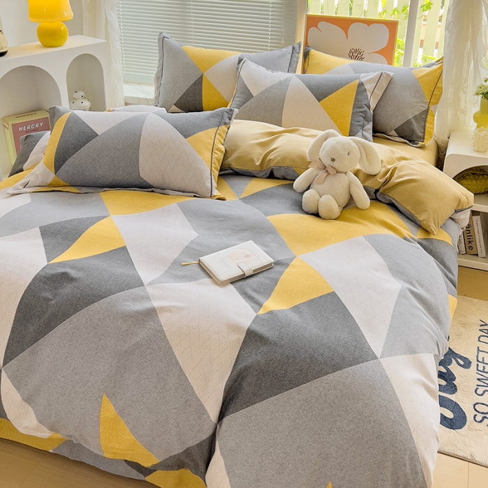 91家纺网 家纺一手货源 找家纺 棉生活 2023新款铂金全棉磨毛系列（AB版）四件套 少年