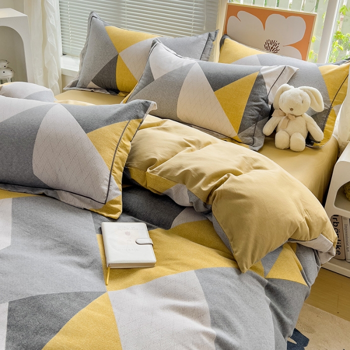 91家纺网 家纺一手货源 找家纺 棉生活 2023新款铂金全棉磨毛系列（AB版）四件套 少年