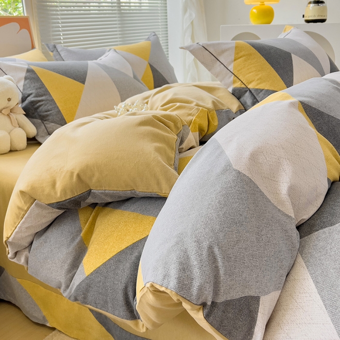 91家纺网 家纺一手货源 找家纺 棉生活 2023新款铂金全棉磨毛系列（AB版）四件套 少年